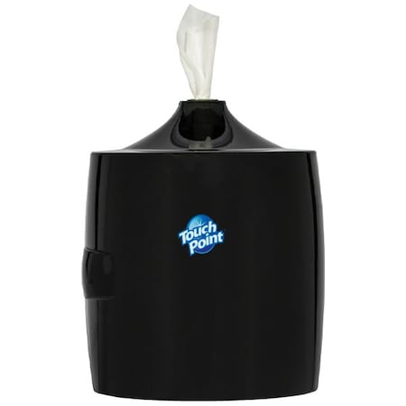 TP Wall Mount Dispenser For Disposable Wipes- Large Roll, HD Plastic, Water Resistant, Pop-Up, Black